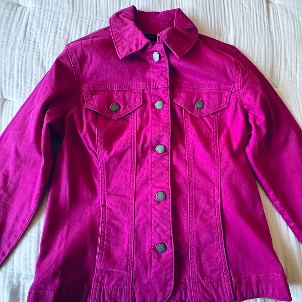 Charter Club Pink/Fuchsia Jean Jacket